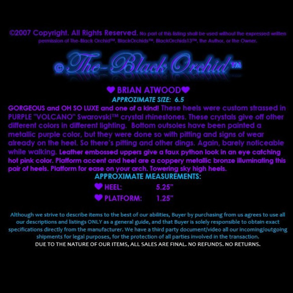 BRIAN ATWOOD 6.5 HOT PINK CRYSTAL SPARKLY VOLCANO RHINESTONE HEELS DIY strassed - Picture 14 of 16